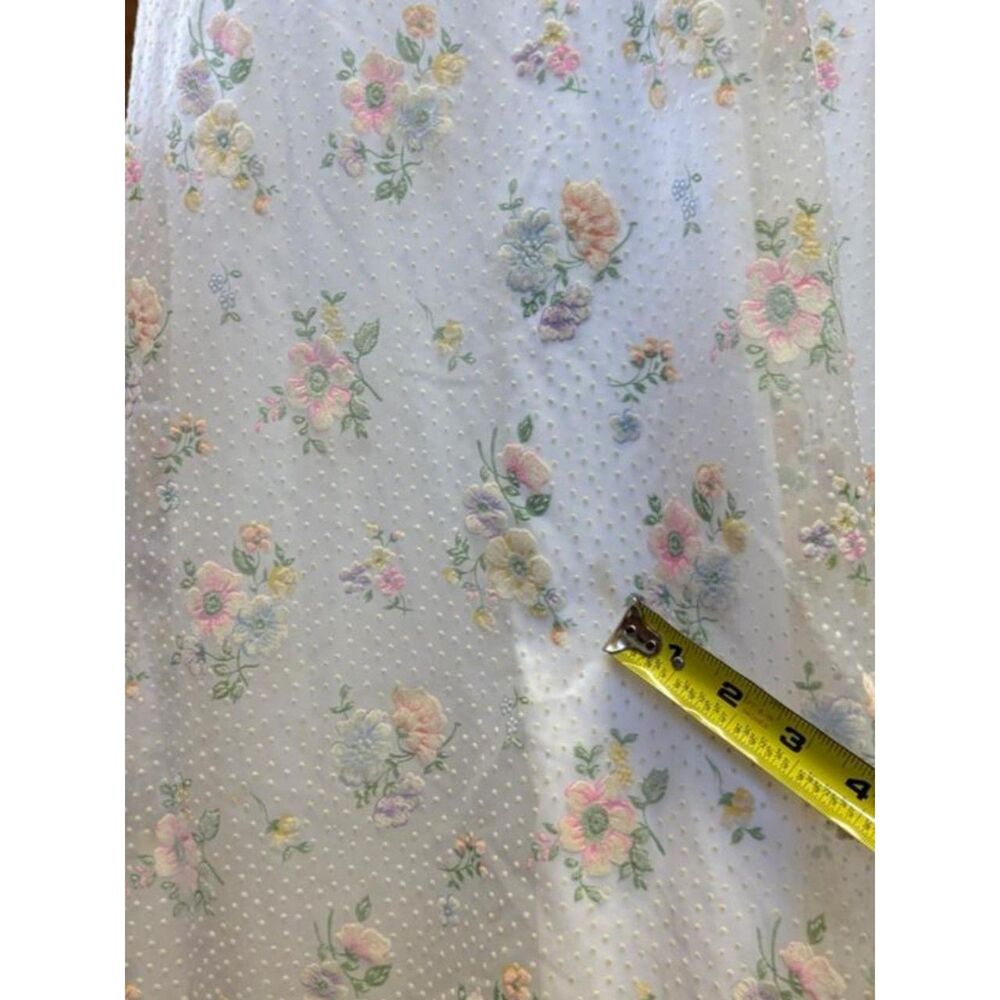 Vintage Garden Party Cottage Antique Style Coquette Feminine Floral Maxi Dress - Picture 6 of 8